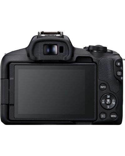Безогледален фотоапарат Canon - EOS R50 + RF-S 18-45mm, f/4.5-6.3 IS STM + 55-210mm, f/5-7.1 IS STM + Обектив Canon - RF 85mm f/2 Macro IS STM - 6